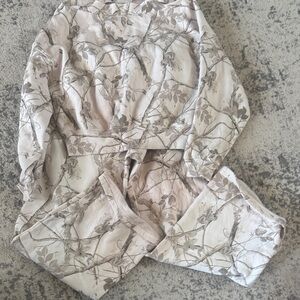 Women's Neutral Taupe Floral Print Jumpsuit